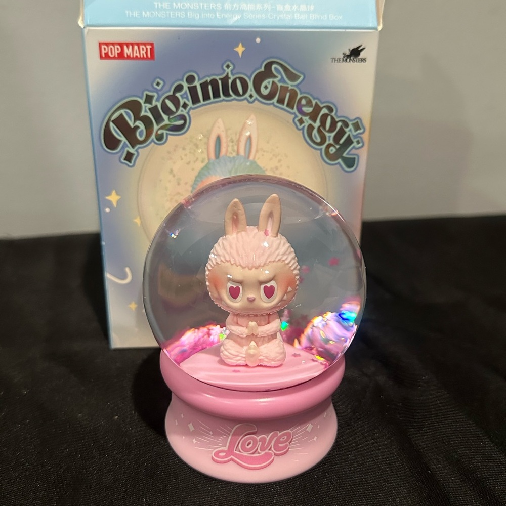 Pop Mart Big into Energy Crystal Ball Snow Globe Love